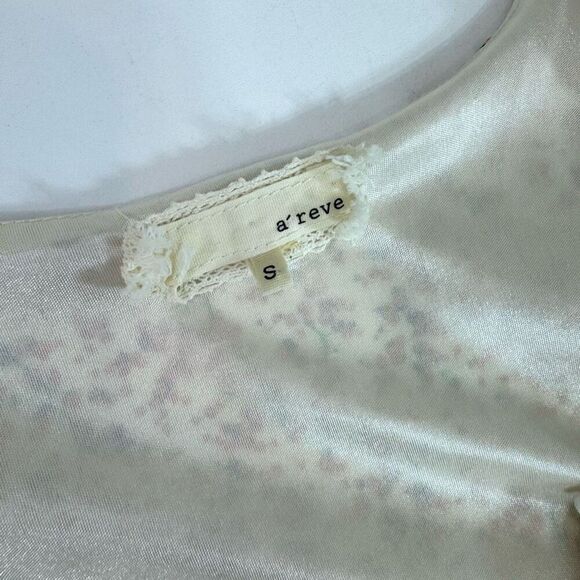 A'reve Mini Dress Womens Small Pink Sleeveless Ditsy Bloom Shabby Chic Dainty - Picture 3 of 9